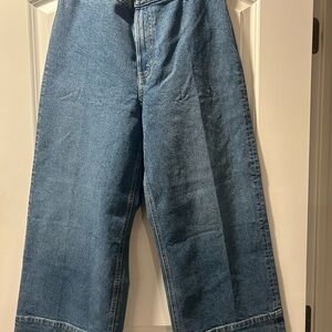 H&M Relaxed Fit Blue Jeans for women